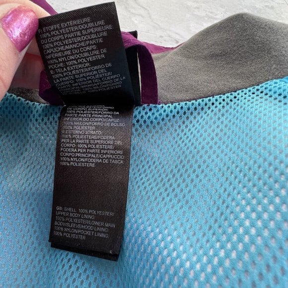 The North Face Shell HyVent Purple Jacket Coat Size XL Xlarge 18 - Picture 6 of 11